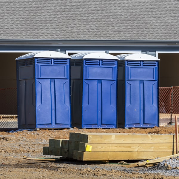 is there a specific order in which to place multiple portable toilets in Fair Plain MI